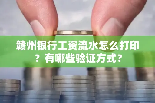 赣州银行工资流水怎么打印?有哪些验证方式?